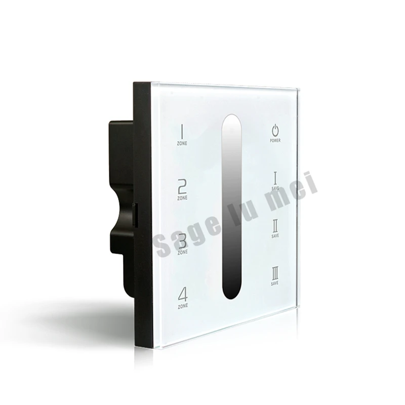 Бесплатная доставка Ltech 2 4 г RF Led DMX сенсорный диммер Управление AC100 240v Стекло