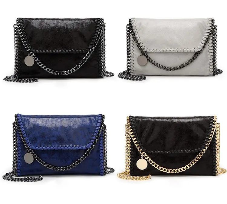 Сумка-конверт на плечо bolsa feminina carteras mujer сумка новая женская сумка из искусственной кожи Модная переносная сумка с 2 цепочками S1449
