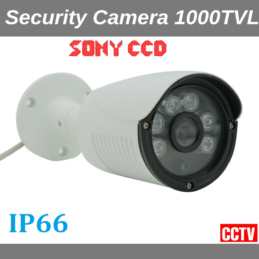 Sony CCD 1000tvl безопасности Камера IP66 Водонепроницаемый наружного видеонаблюдения