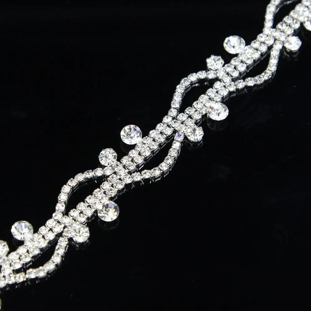 5 ярдов новинка стразы отделка камня 888 украшение блестящая цепочка розовое