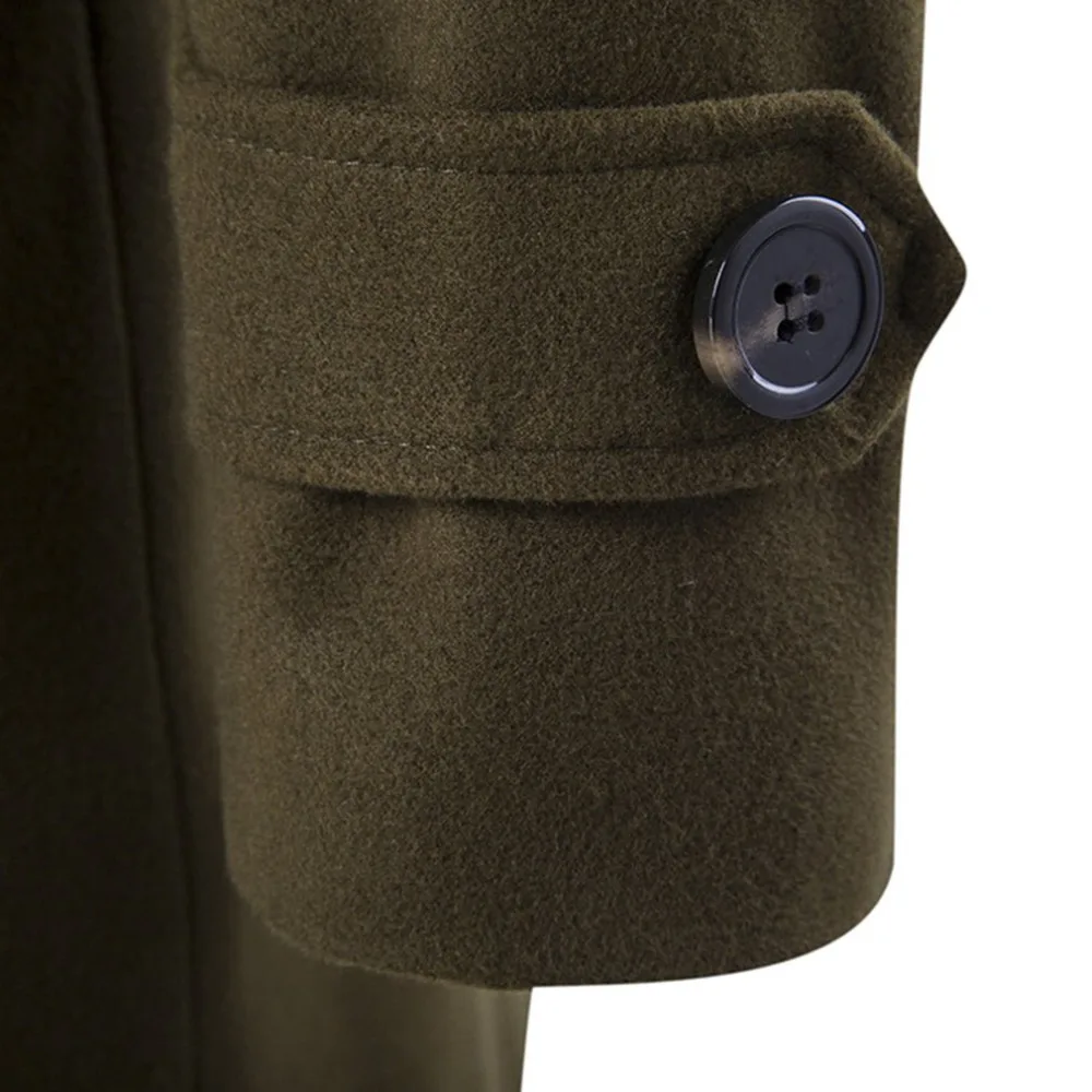 Зимняя мужская куртка утепленное шерстяное пальто приталенные куртки модная