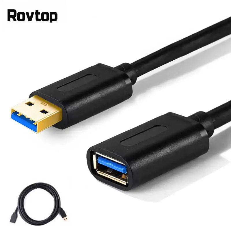 Rovtop USB кабель удлинитель 3 0 для Smart tv PS4 один SSD USB3.0 2 удлинителя передачи данных