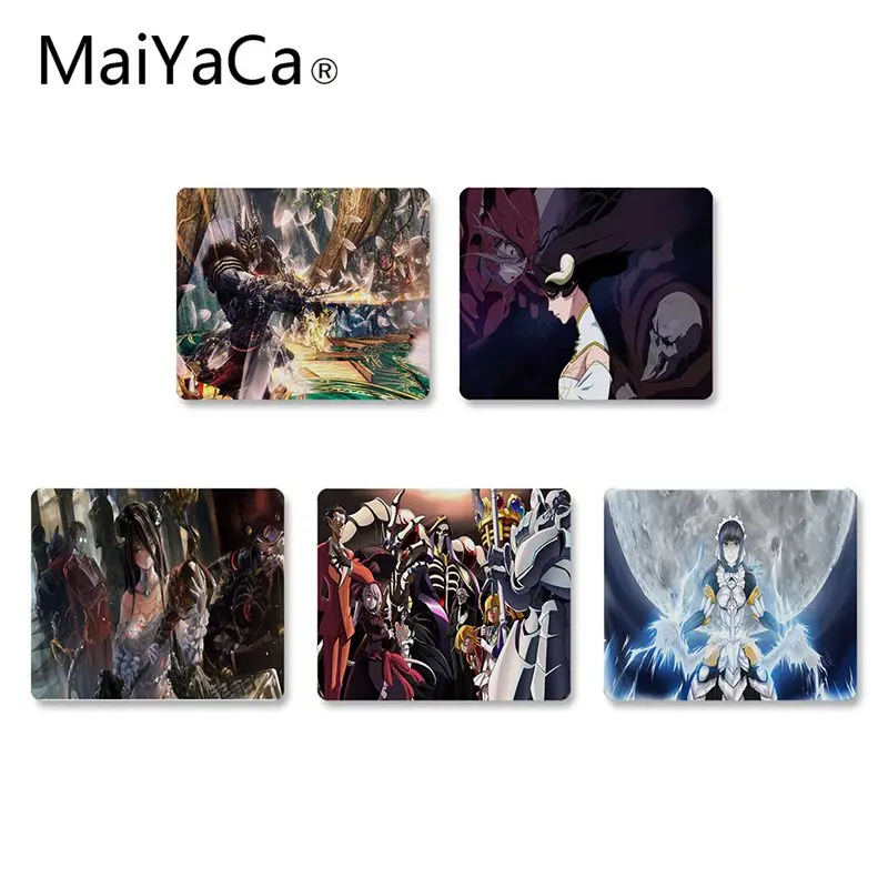 MaiYaCa Overlord персонажи маленький коврик для мыши ПК компьютерный резиновый игровой