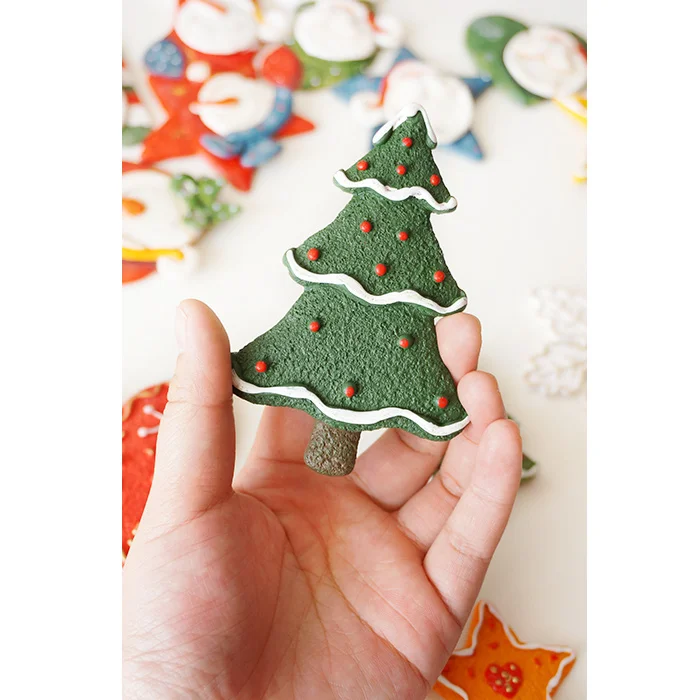 (6 штук в партии) милый ретро к Рождеству магнит на холодильник креативная