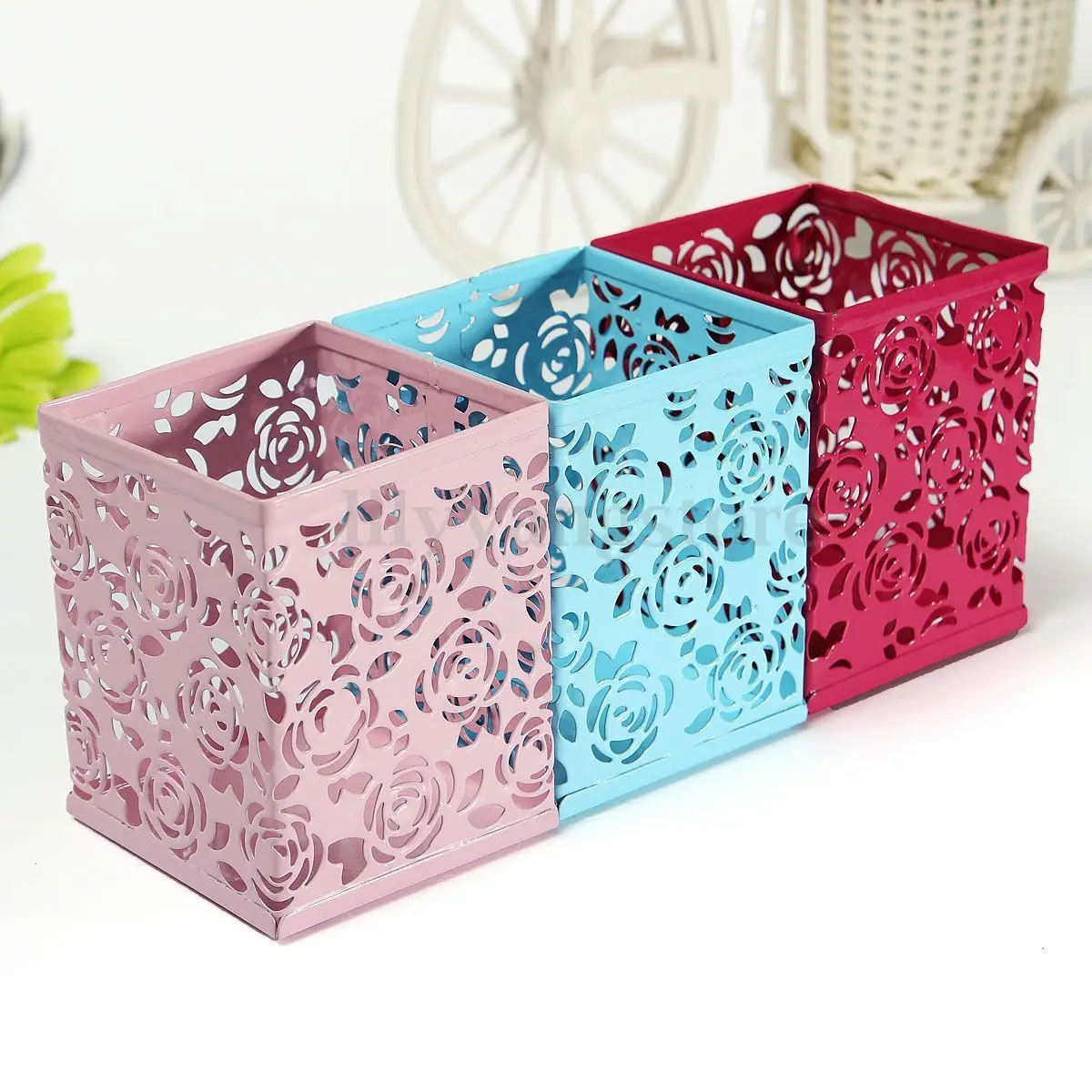 Настольный контейнер для хранения полый держатель ручек органайзер