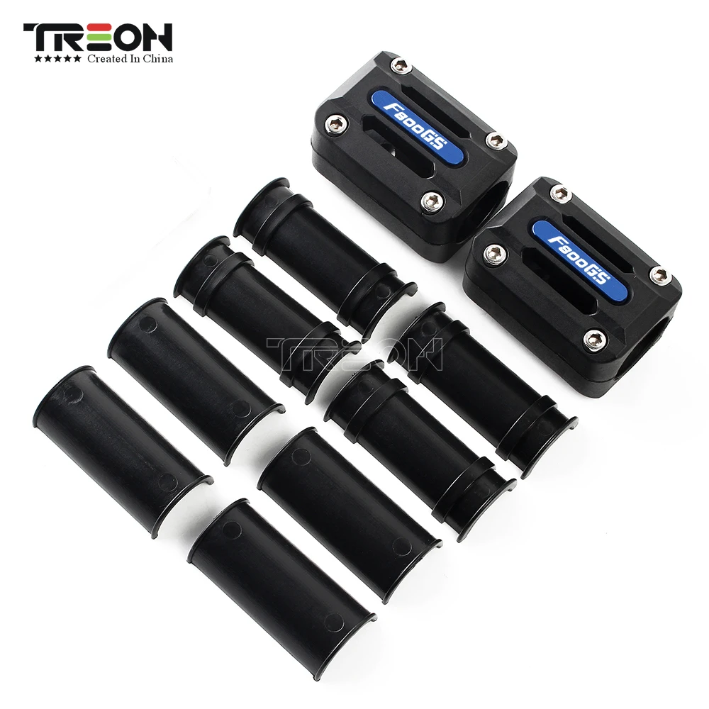 

Treon Universal Motorcycle Engine Protection Crash Bar Bumper Decorative Block For BMW F800GS All Years With Logo F800GS