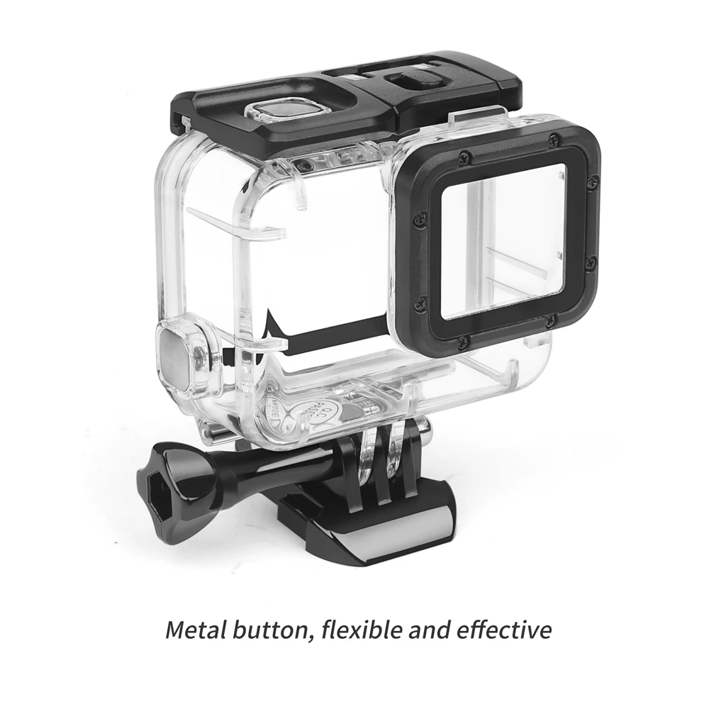 Водонепроницаемый чехол для съемки под водой для GoPro Hero 7 6 5, черный, белый, серебристый защитный корпус для Go Pro Hero 7 6, аксессуары
