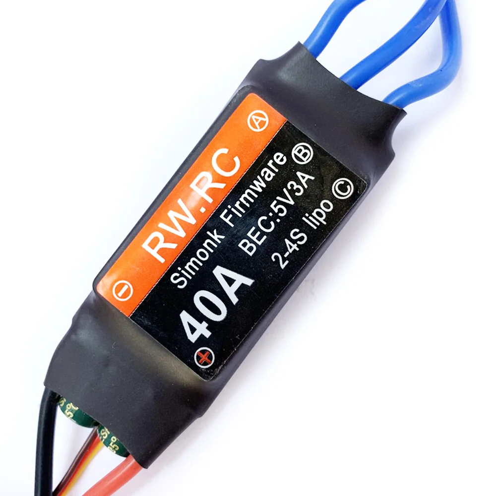 BJT 40A 2 4S бесщеточный двигатель ESC контроль скорости для гоночного дрона RC FPV мотор