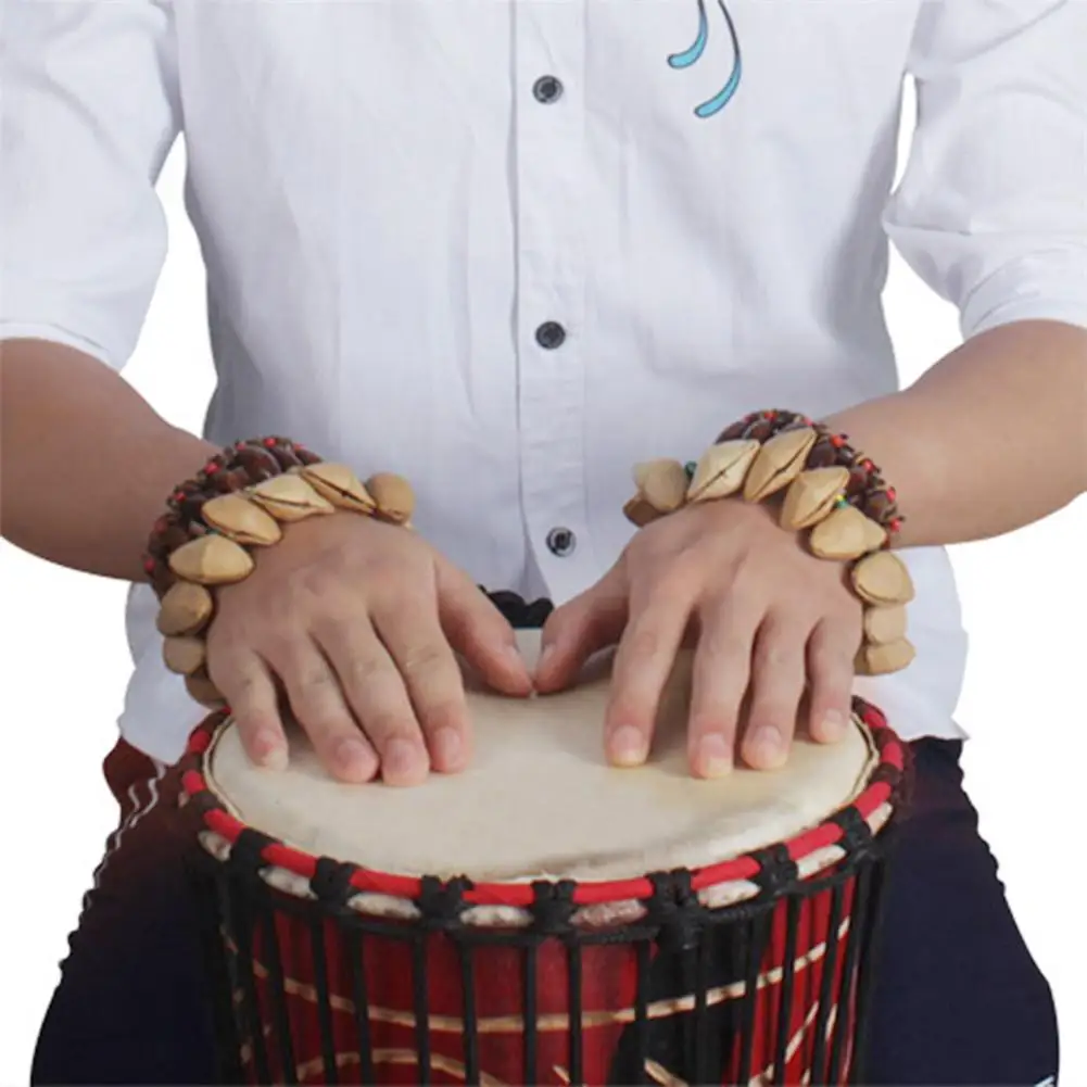 GECKO Handbell Handmade Bracelet Nutshell Wrist Bell for Djembe African Box Drum Percussion Musical Instrument Parts Accessories