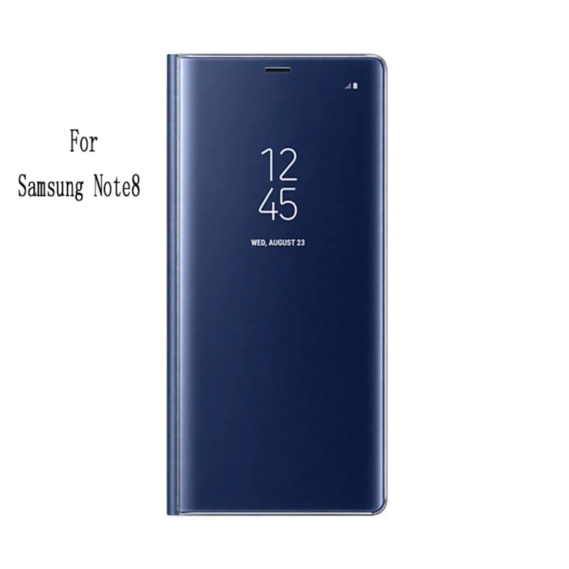 Для samsung Galaxy Note 8 Note8 Clear View стоя чехол флип противоударное зеркало Роскошные 360