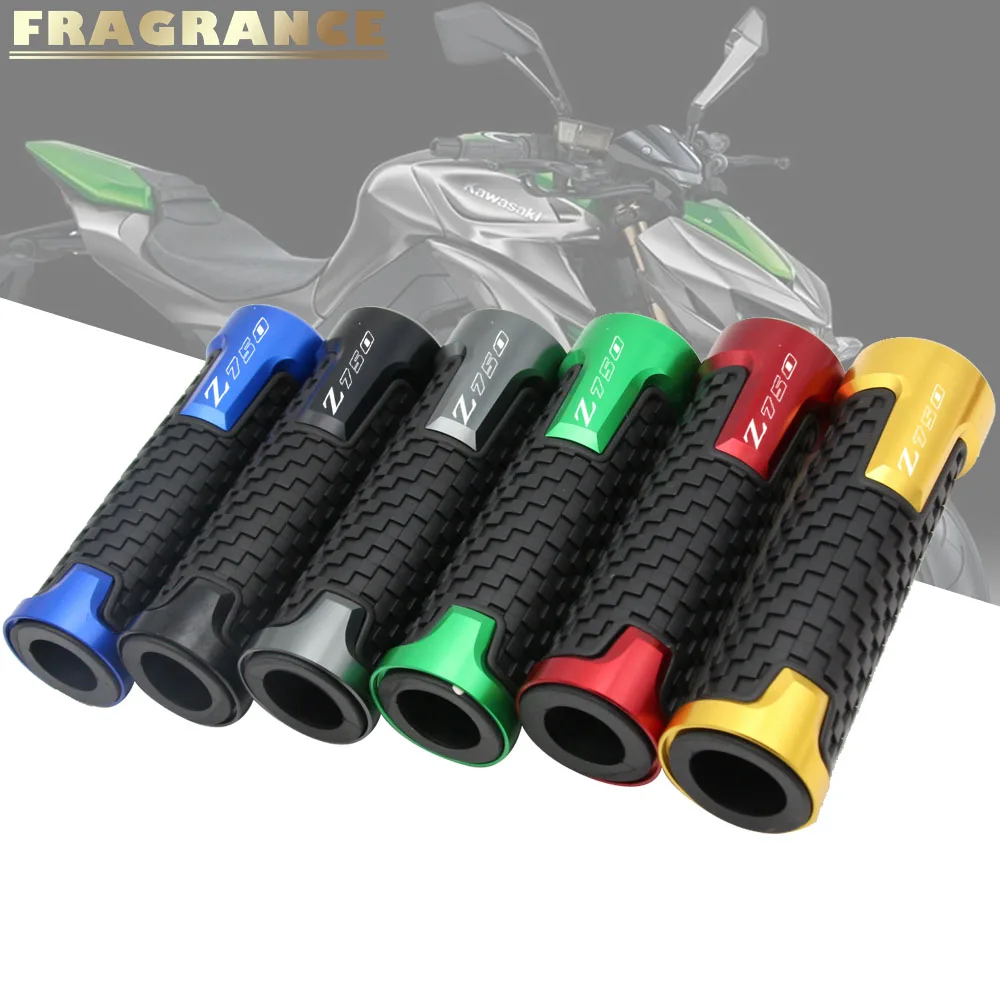 

Universal 22mm 7/8'' CNC Aluminum Rubber Motorcycle Anti-Skid Handle Grips grips handlebar for KAWASAKI Z750 ZX7R ZX9R ZX6R/636