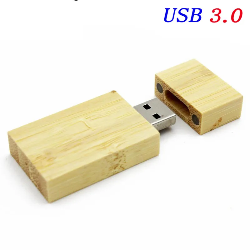Bamboo SHANDIAN USB 3,0 деревянный usb+ коробка usb флэш-накопитель 4 ГБ 8 ГБ 16 ГБ 32 ГБ свадебная фотография подарок(более 10 шт. бесплатный логотип - Цвет: Bamboo