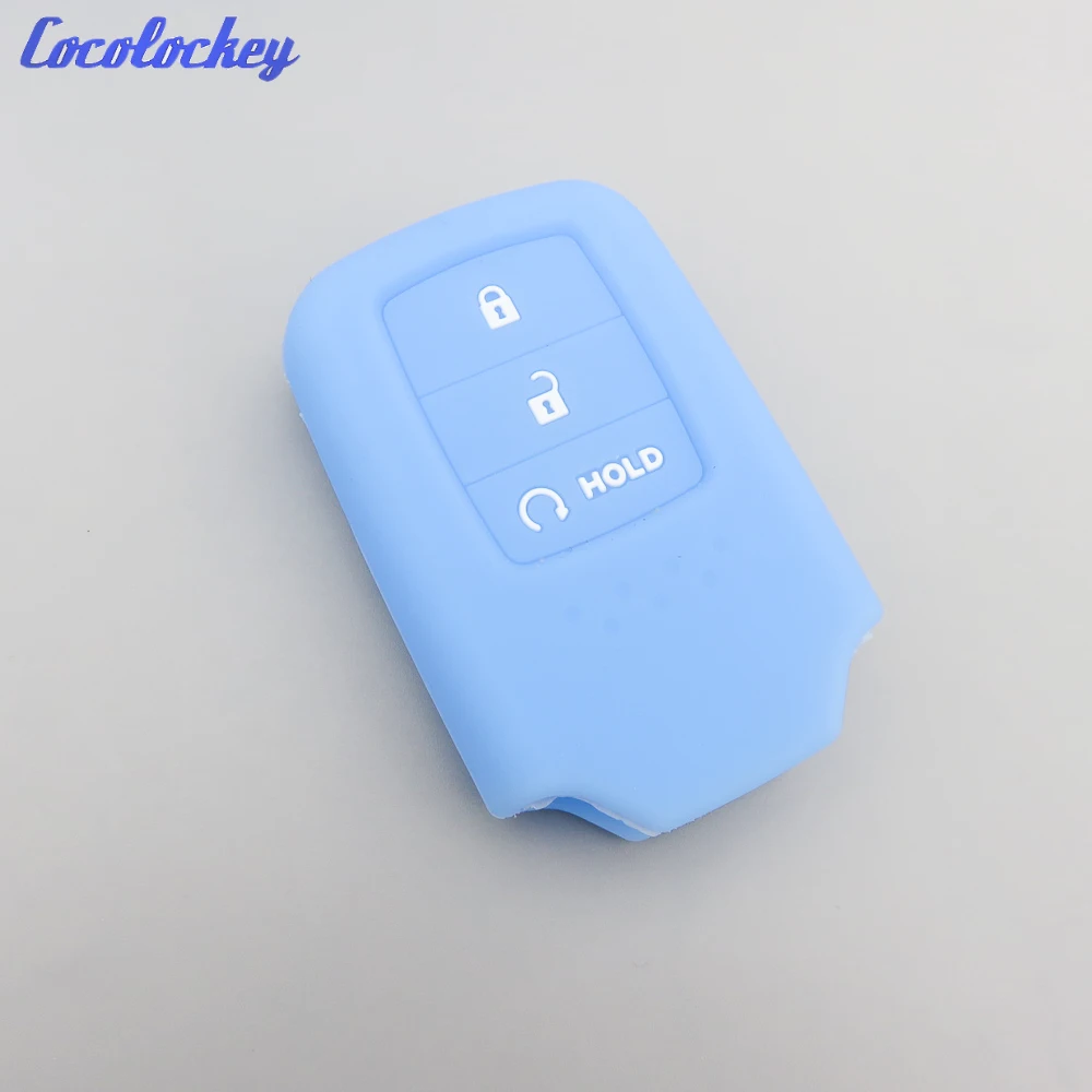 Cocolockey Silicone Key Fob Cover Case Shell for Honda CITY 2017 Accord Vezel Civic Pilot CRV HRV JAZZ Remote Keyless Holder | Автомобили