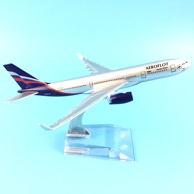 Aeroflot de aire de Metal de aleación de 16cm, avión aéreo de Rusia, Airbus 330, A330, modelo de avión, con soporte, regalo