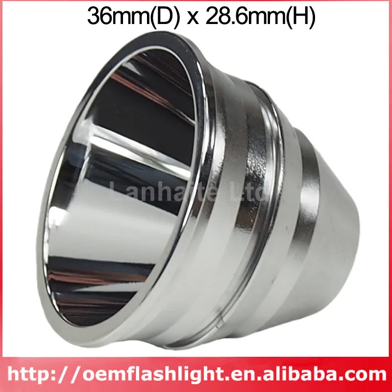 Алюминиевый отражатель SMO 36 мм (D) x 28 6 (H) (1 шт.)|reflector panel|reflector flashlightreflector lens |