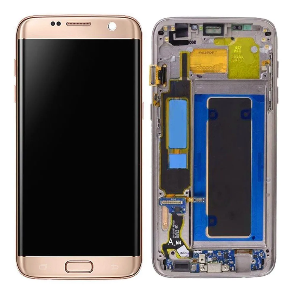 Оригинальный AMOLED ЖК дисплей 5 дюйма для Samsung Galaxy S7 Edge G935 G935F G935A дигитайзер