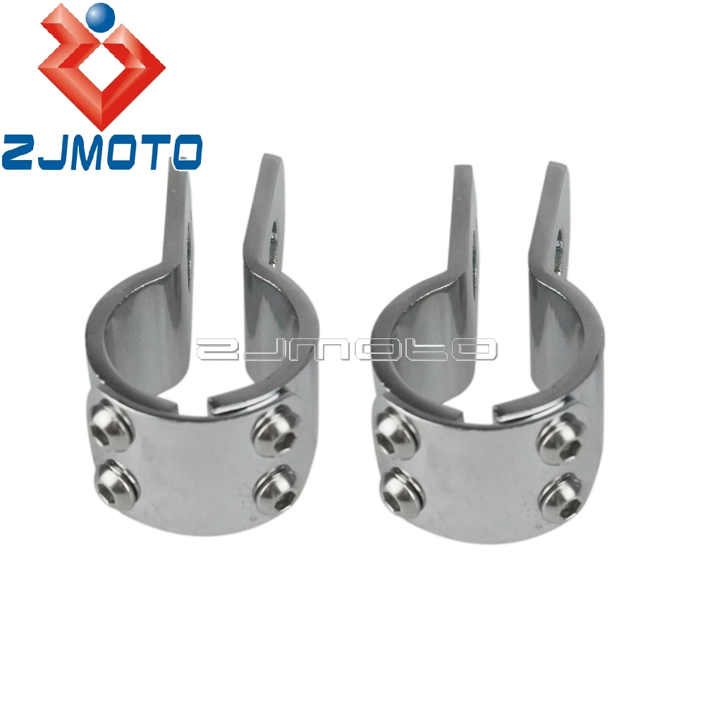 Универсальные зажимы для байкеров Harley Honda Yamaha Cafe Racer 28 мм 32 38 мм|footpeg clamps|foot pegs