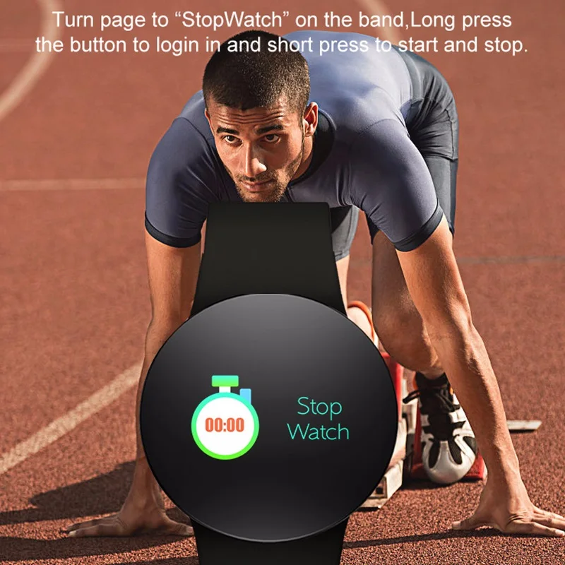 Смарт браслет Neue blutdrack Herz Rate Tracker Intelligente спортивный хронограф смарт Uhr