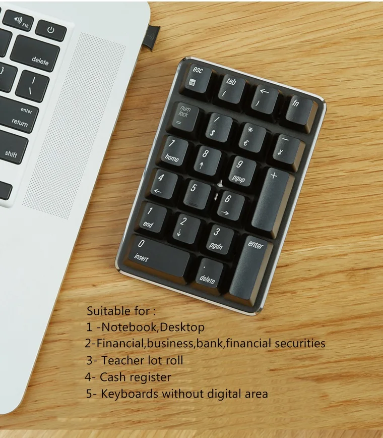 Все новые Magicforce Smart 21 ключ 2,4G Беспроводная Механическая цифровая клавиатура ноутбук, настольный компьютер, беспроводная клавиатура
