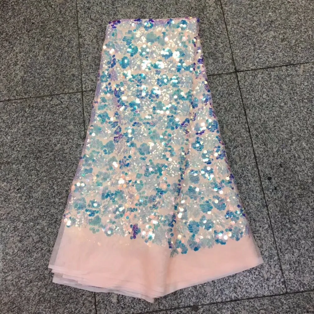 Новая африканская кружевная ткань французские блестки сетка кружево