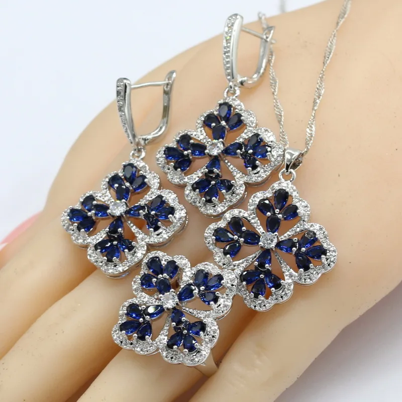 Женский ювелирный комплект из колье серёг и браслета | Украшения аксессуары