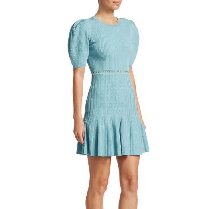 Брендовая Дизайнерская обувь Для женщин фасона рыбий хвост Вязание платье 2019