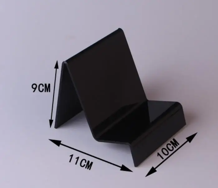 Black 1 layer Модный акриловый Органайзер для макияжа, кошелек, полка для солнцезащитных очков, подставка для мобильного телефона, кошелек, косметический стенд, держатель - Цвет: Black 1 layer