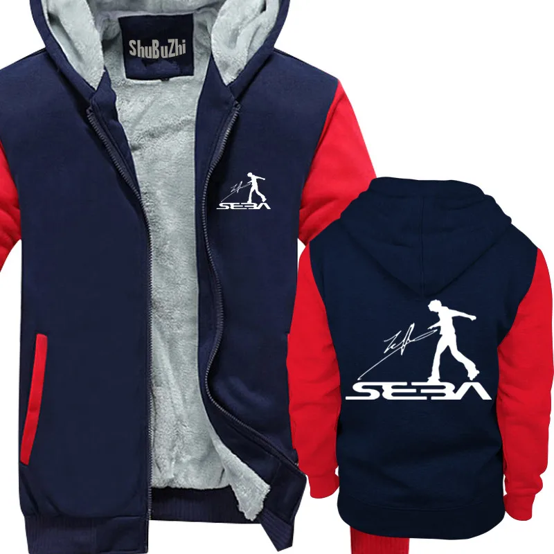 Мода SEBA Толстая флисовая hoodiess Мужская одежда для скейтборда Мужская Толстая куртка мужская Толстовка теплые толстовки зимняя куртка пальто