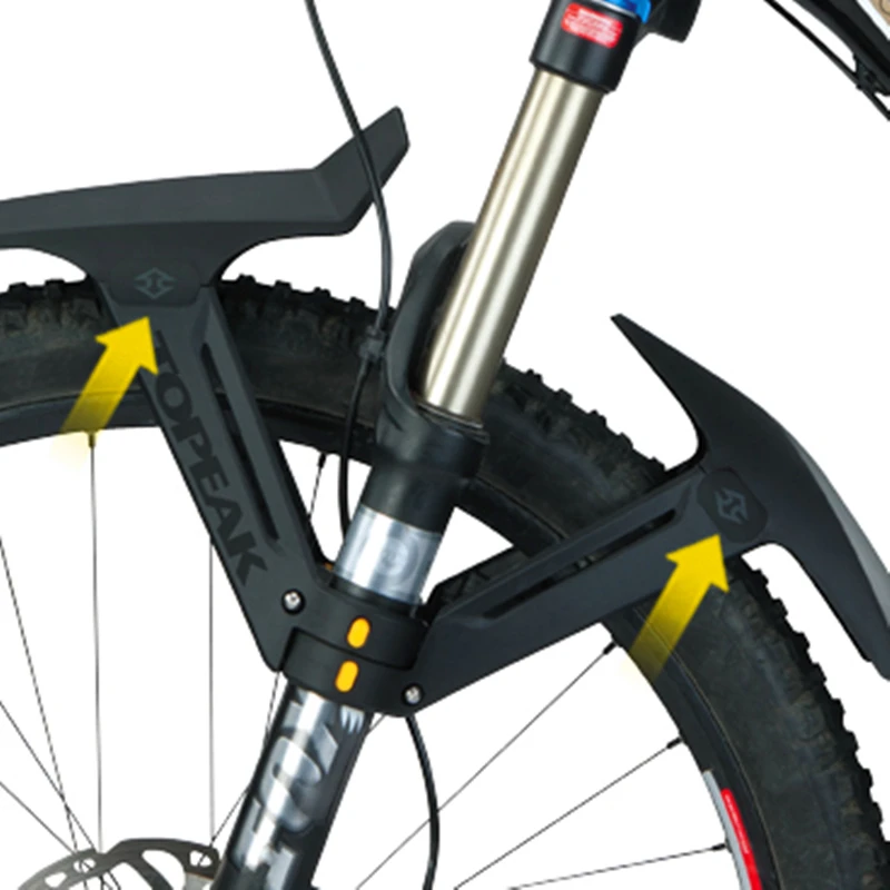 Topeak горный велосипед велосипедный брызговик быстрая разборка Регулируемая велосипедная ездовая Экипировка аксессуары грязевой костюм аксессуары