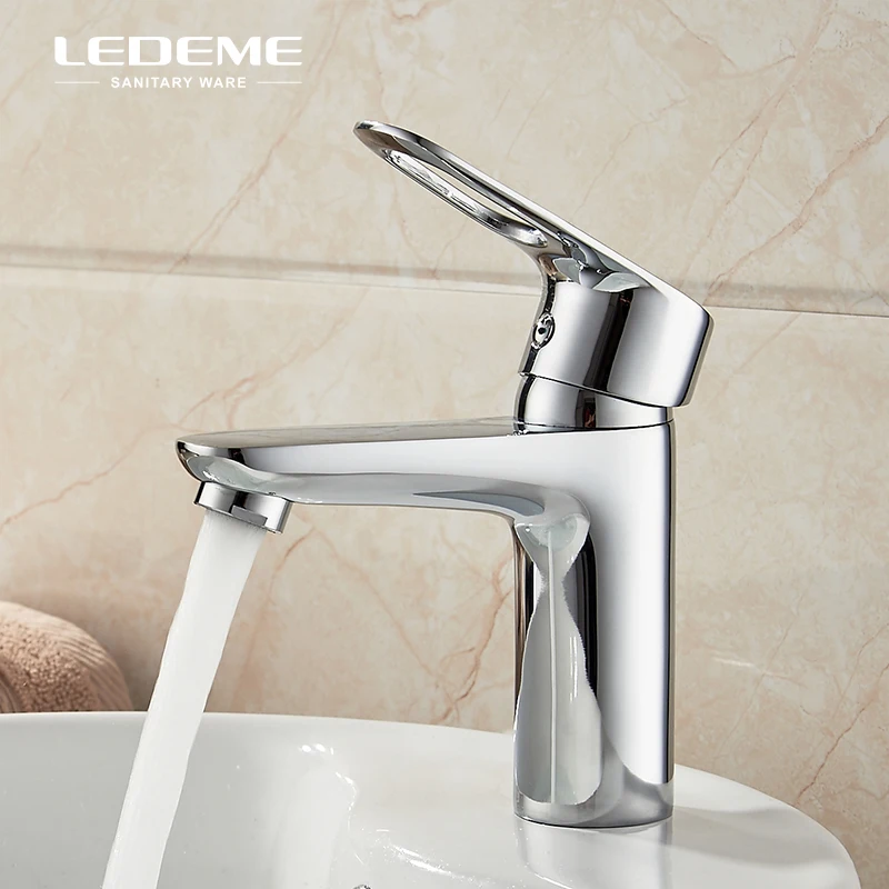 LEDEME смеситель для раковины современный квадратной с одной ручкой кран туалета