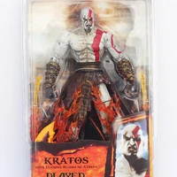 1piece 7 inch neca god war kratos flame version retail