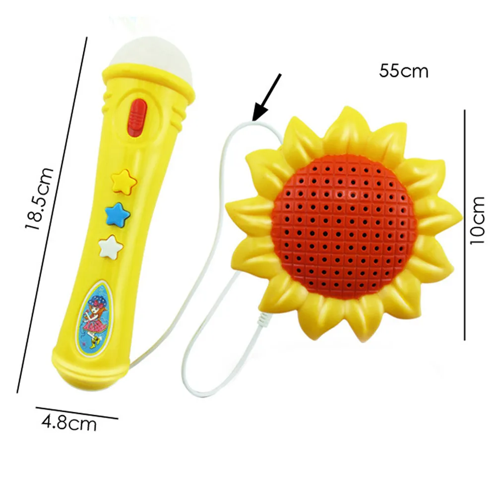 Горячий Подсолнух эхо микрофон Микрофон голосовой чейнджер игрушка подарок на