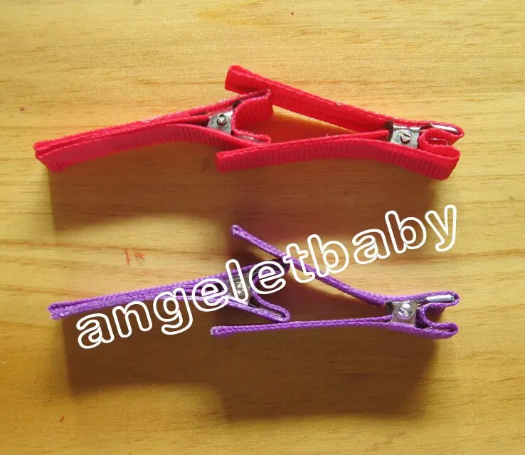 Зажим типа крокодил для волос полностью на подкладке покрытый корсажная лента 1 8