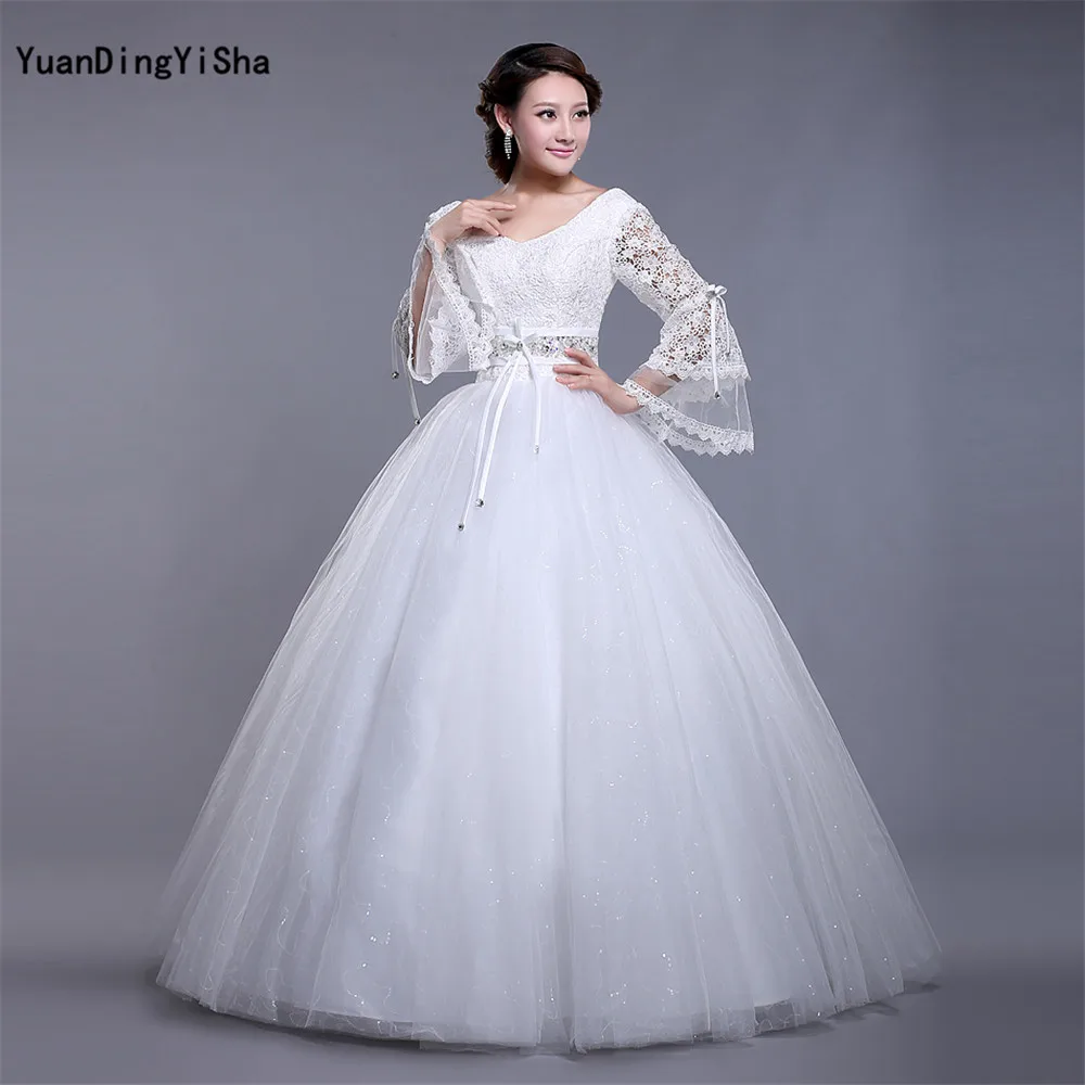 Настоящая фотография сексуальное кружевное свадебное платье с глубоким вырезом