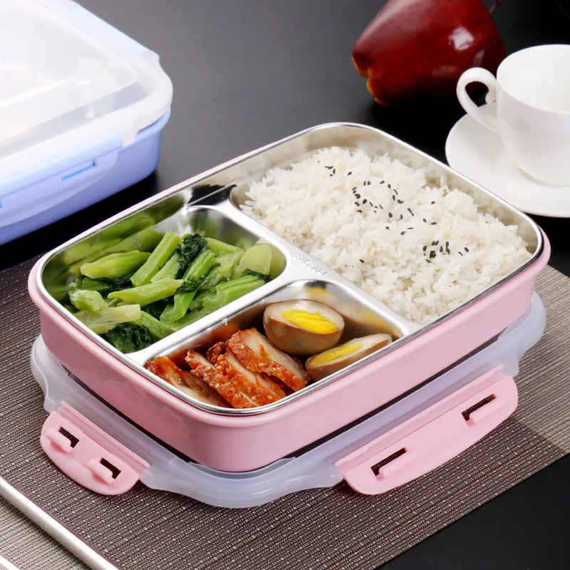 Контейнер для ланча из нержавеющей стали контейнер еды с отделениями и изоляцией