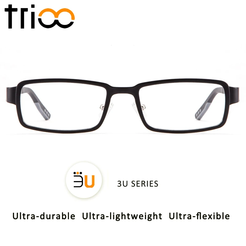 Мужские очки для чтения TRIOO 3U Series Suqare качественные ультрапрочные близорукости с
