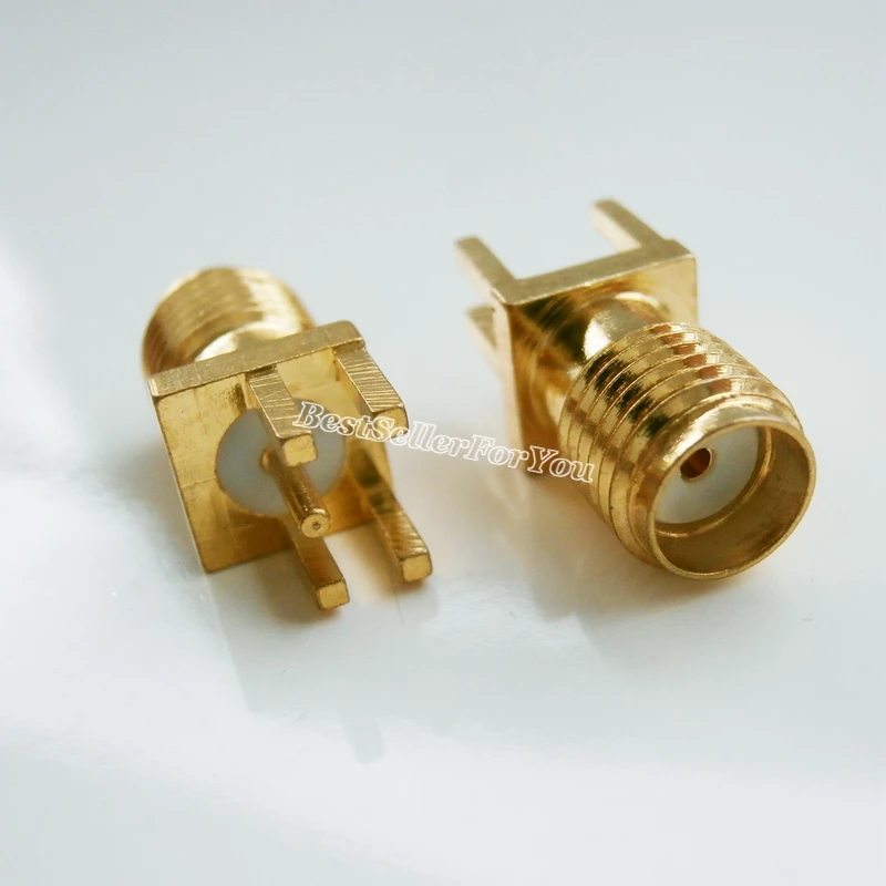 10 шт. гнездовой разъем SMA 0 62 ''гнездо PCB кронштейн для пайки RF Соединительный