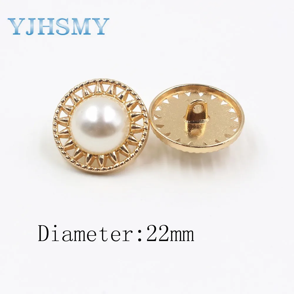 YJHSMY A-19512-471 10 шт./лот 22/25 мм высококачественные металлические пуговицы с