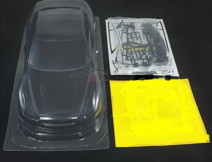 1/10 шкала 190 мм Nnissan GTR35 прозрачный корпус из ПВХ Onroad fouring rc Дрифт EP cars для kyosho tamiya hpi fs
