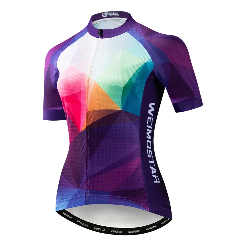 

Weimostar 100% Polyester Cycling Jersey Women Racing Sport Bicycle Clothing Maillot Ciclismo Quick Dry MTB Bike Jersey Shirt