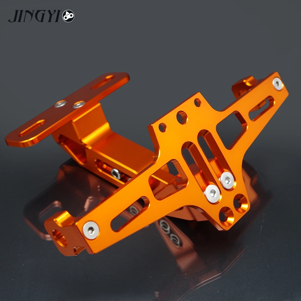 Новинка, регулируемый кронштейн для мотоцикла rcycle Pit Sport Bike для номерного знака xmax msx125 ducati 696 - Цвет: Оранжевый