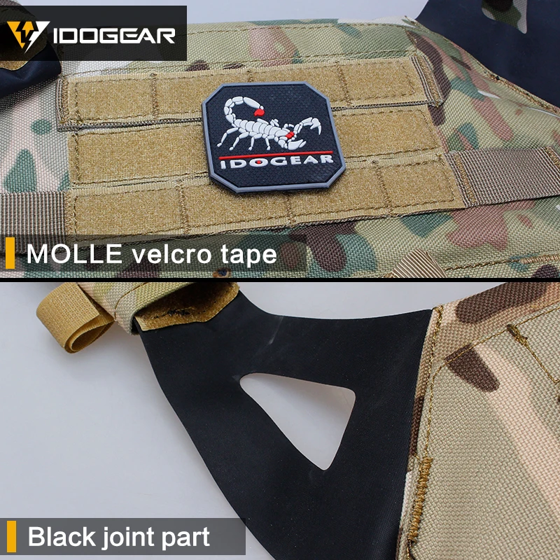 Тактический жилет IDO GEAR JPC планка переноска для пейнтбола армированный корпус MOLLE