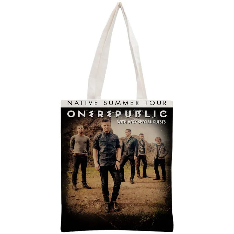 Пользовательская Сумка-тоут OneRepublic многоразовая сумка женская через плечо
