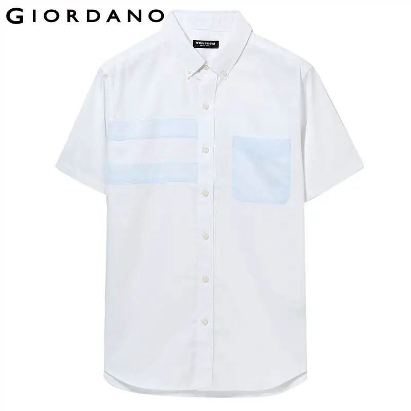 Jordano/Мужская рубашка, контрастная, цветная, Оксфорд, хлопок, Camisa Masculina, короткий рукав, отложной воротник, цветная, блочная, Camisas