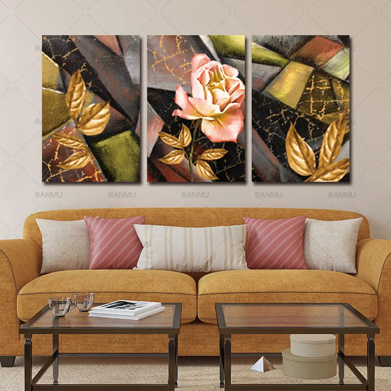 

modern parint Wall art print canvas painting wall picture flower abstract decoration for living room abstract art