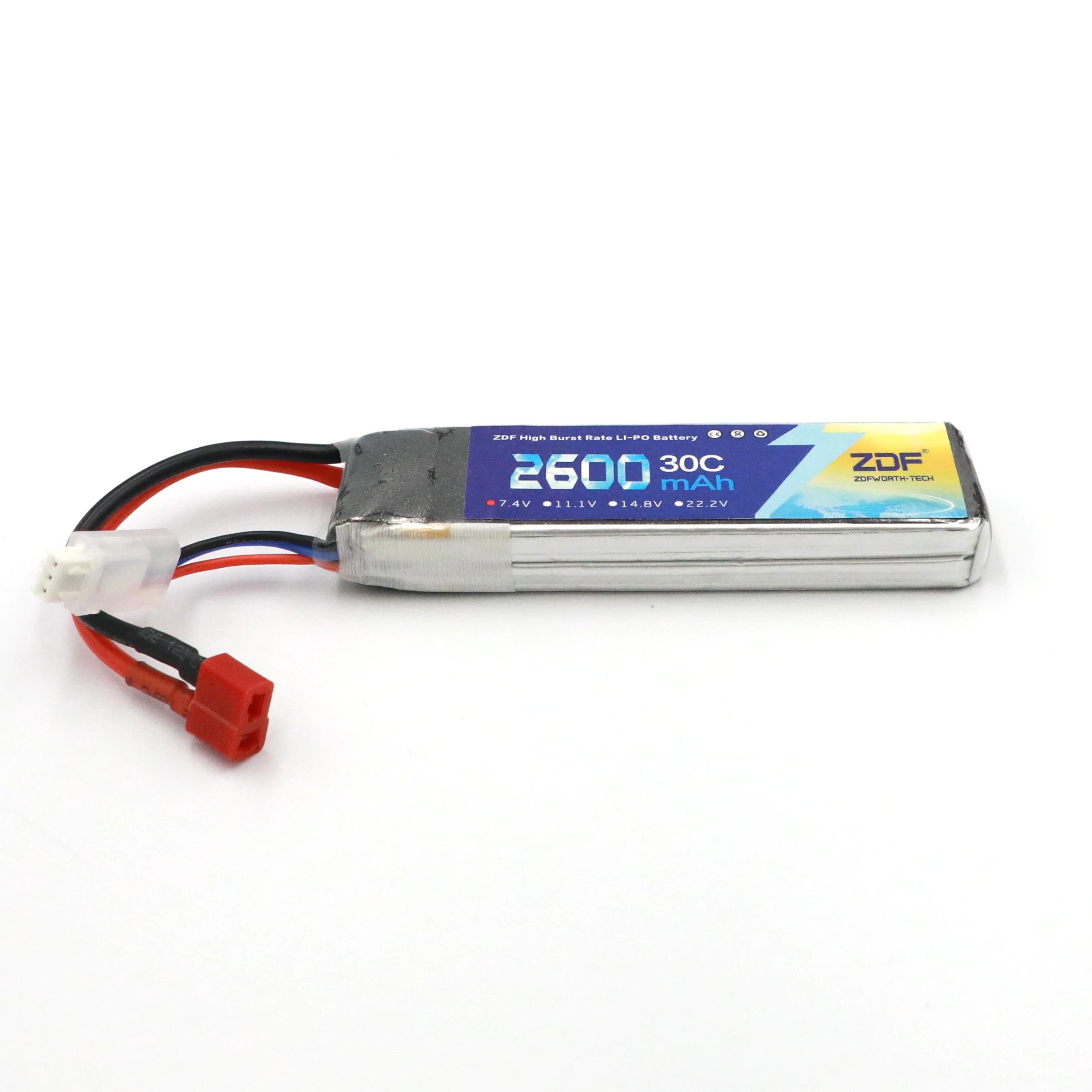 Аккумулятор lipo ZDF Power хорошего качества 7 4 В 2600 мАч 2S 30C для радиоуправляемого