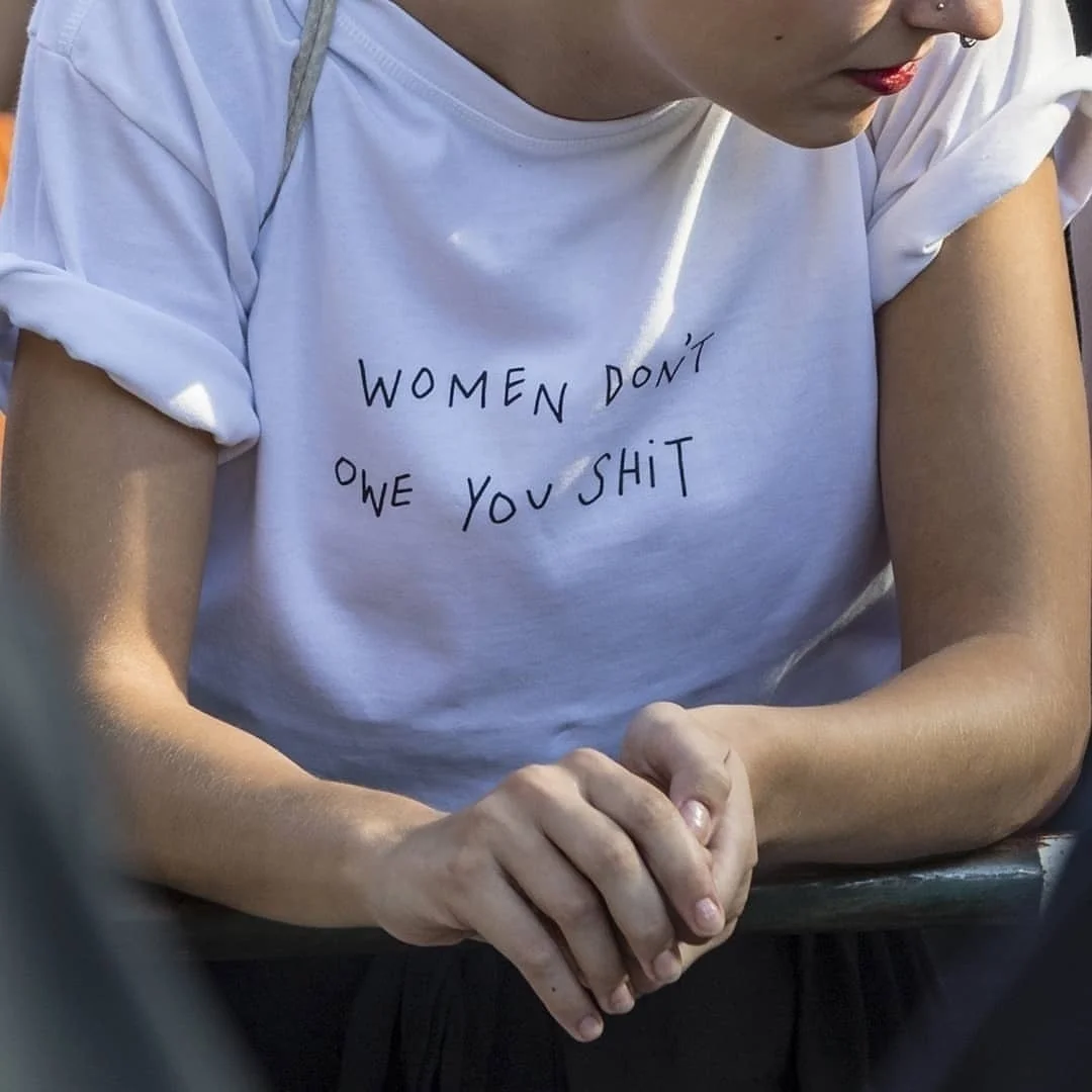 Sunfiz HJN женская футболка с надписью Don't osud You Shit Feminism Летняя Tumblr Модная белая