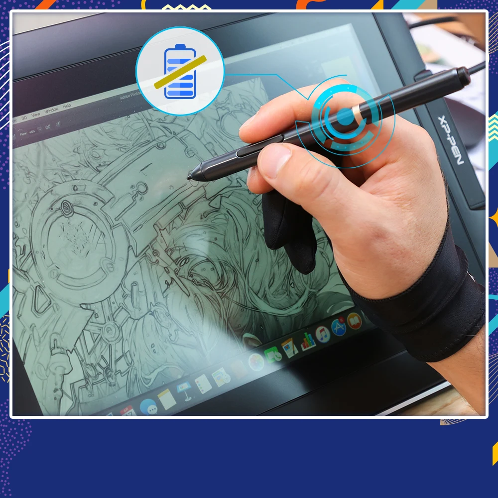 XP Pen Artist13.3 13 3 &quotips графический монитор для рисования ручка дисплей с кронштейном