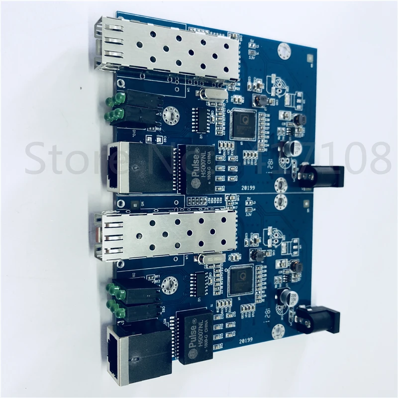 2 шт. SFP волоконно RJ45 конвертер гигабитный GPON/OLT медиаконвертер 1000 Мбит/с