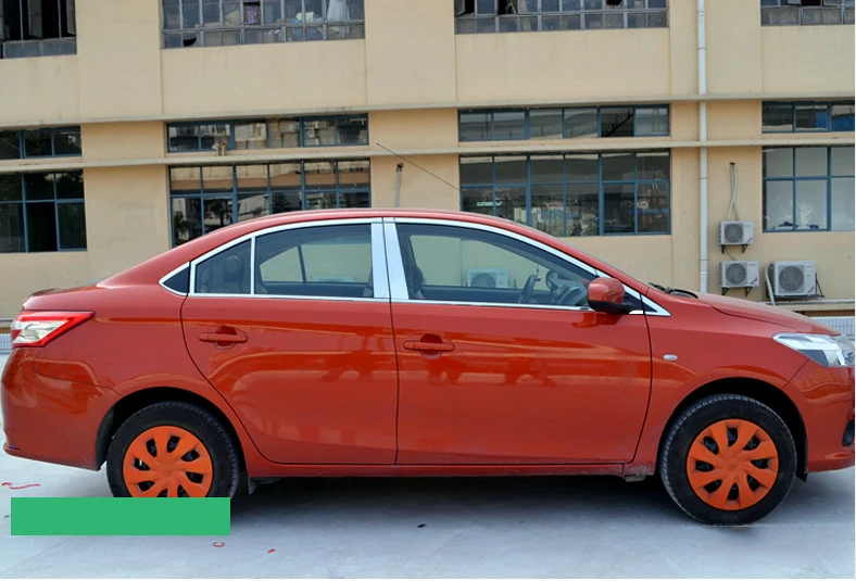 Отделка из нержавеющей стали для крышки подоконника toyota vios 2014 2015 2016 2017 2018 yaris sedan